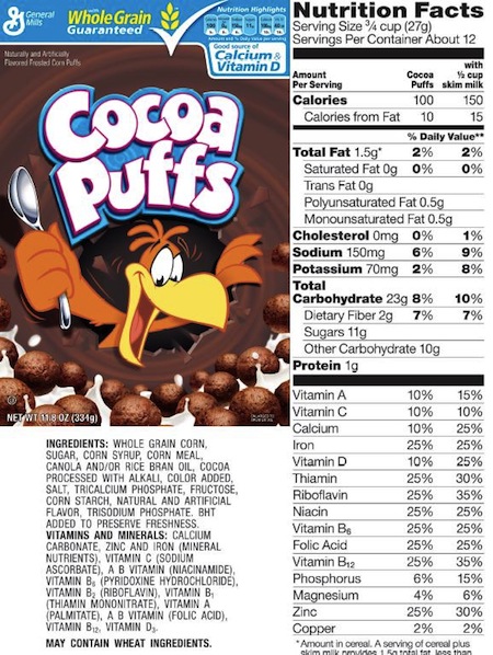 Chocolate Cocoa Puffs are just as bad as chocolate Cheerios