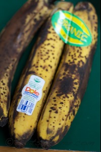 use overly ripe bananas for sweet banana bread