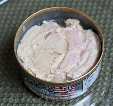 american tuna open can of tuna
