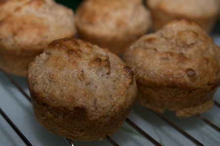 homemade whole wheat muffins