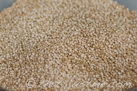 uncooked quinoa seeds