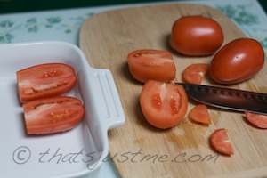 half roma tomatoes