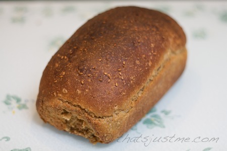 whole wheat barley bread after long cold fermentation in refrigerator