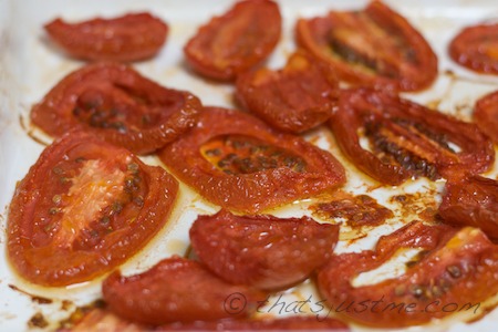 tomatoes roasted in oven