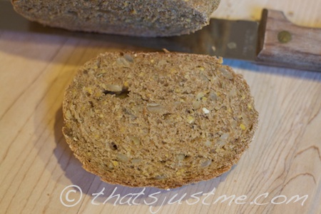 whole wheat bread with sunflower seeds and rosemary